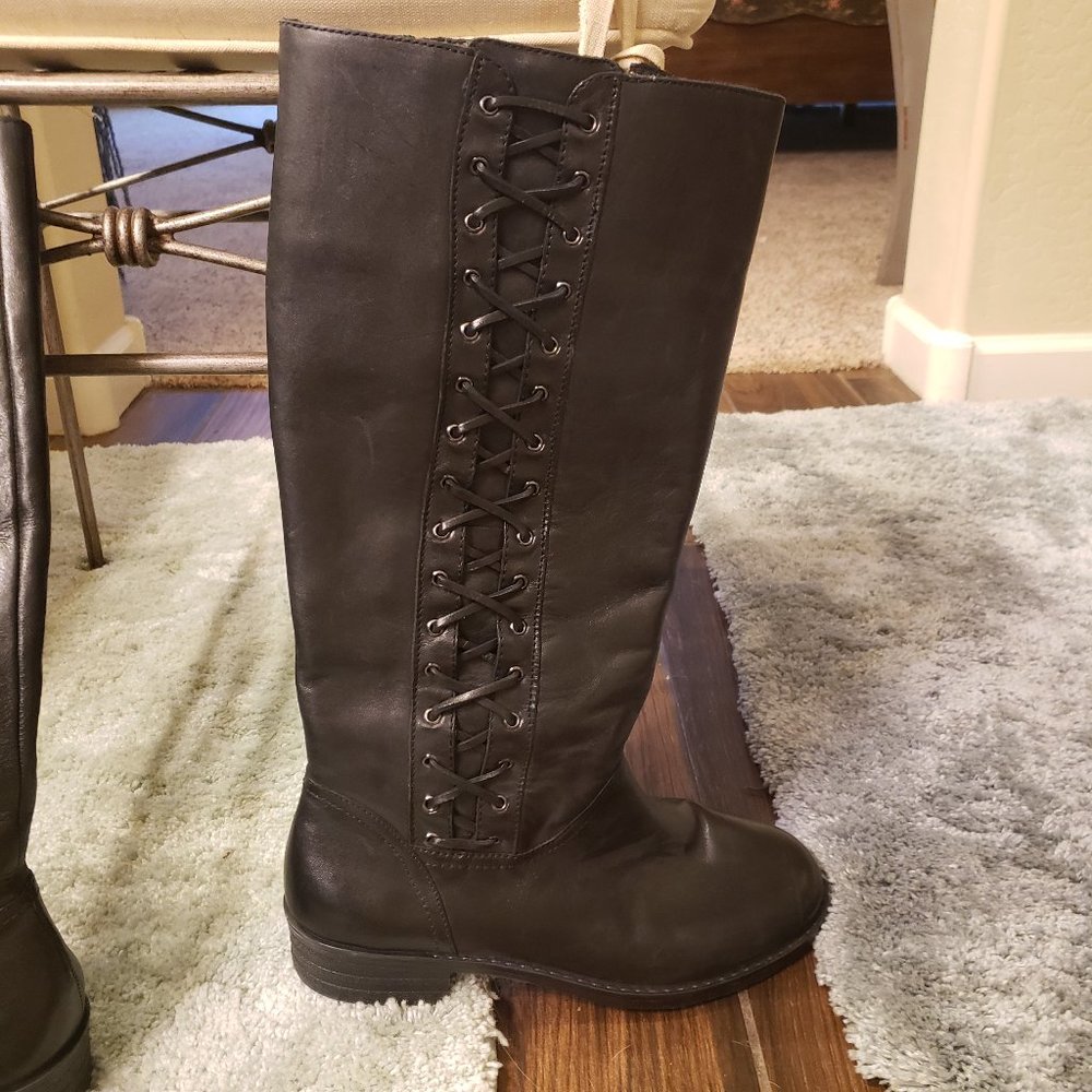 Nuture leather boots Black leather